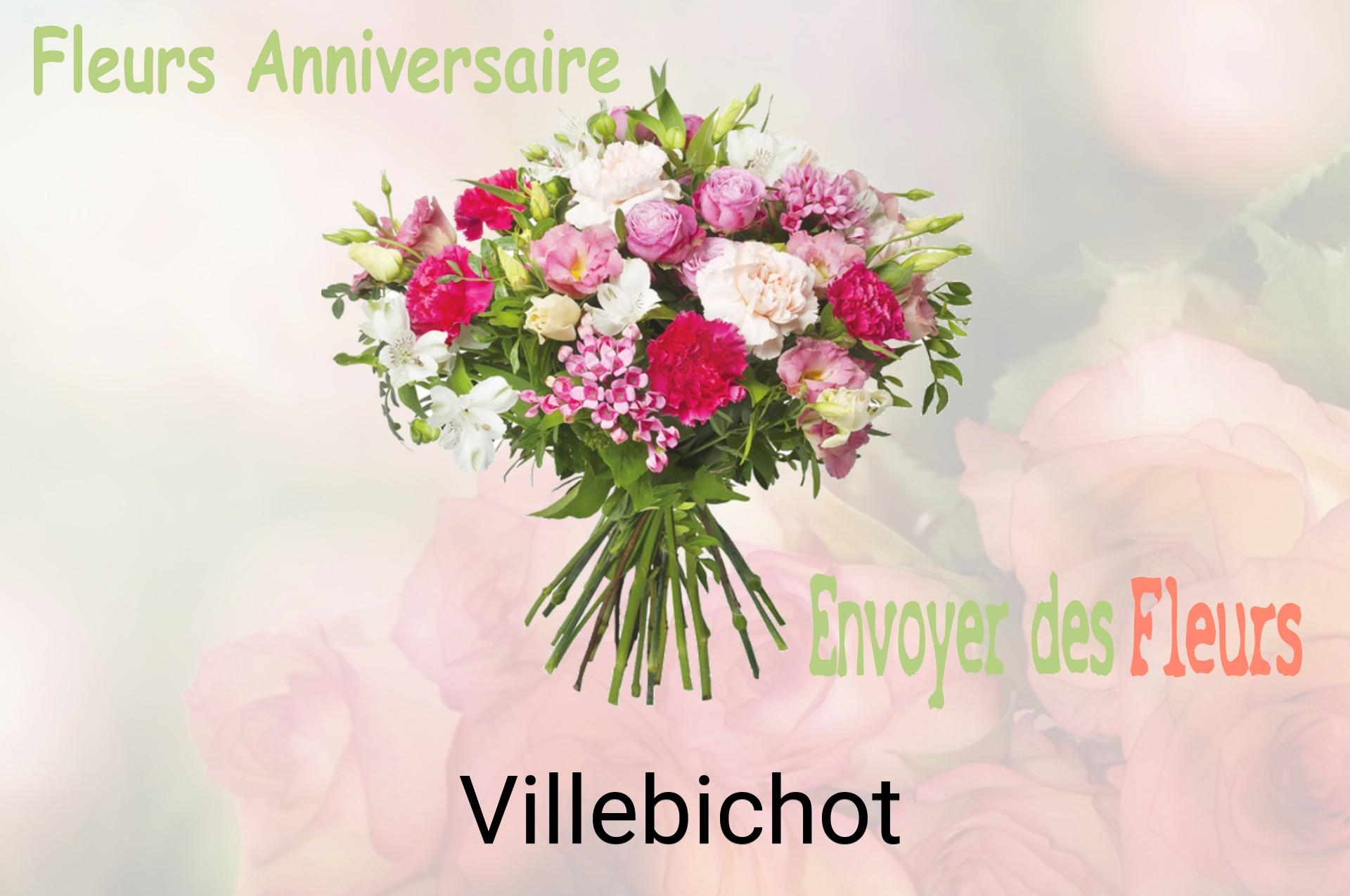 Bouquet de fleurs d’anniversaire livré à Villebichot
