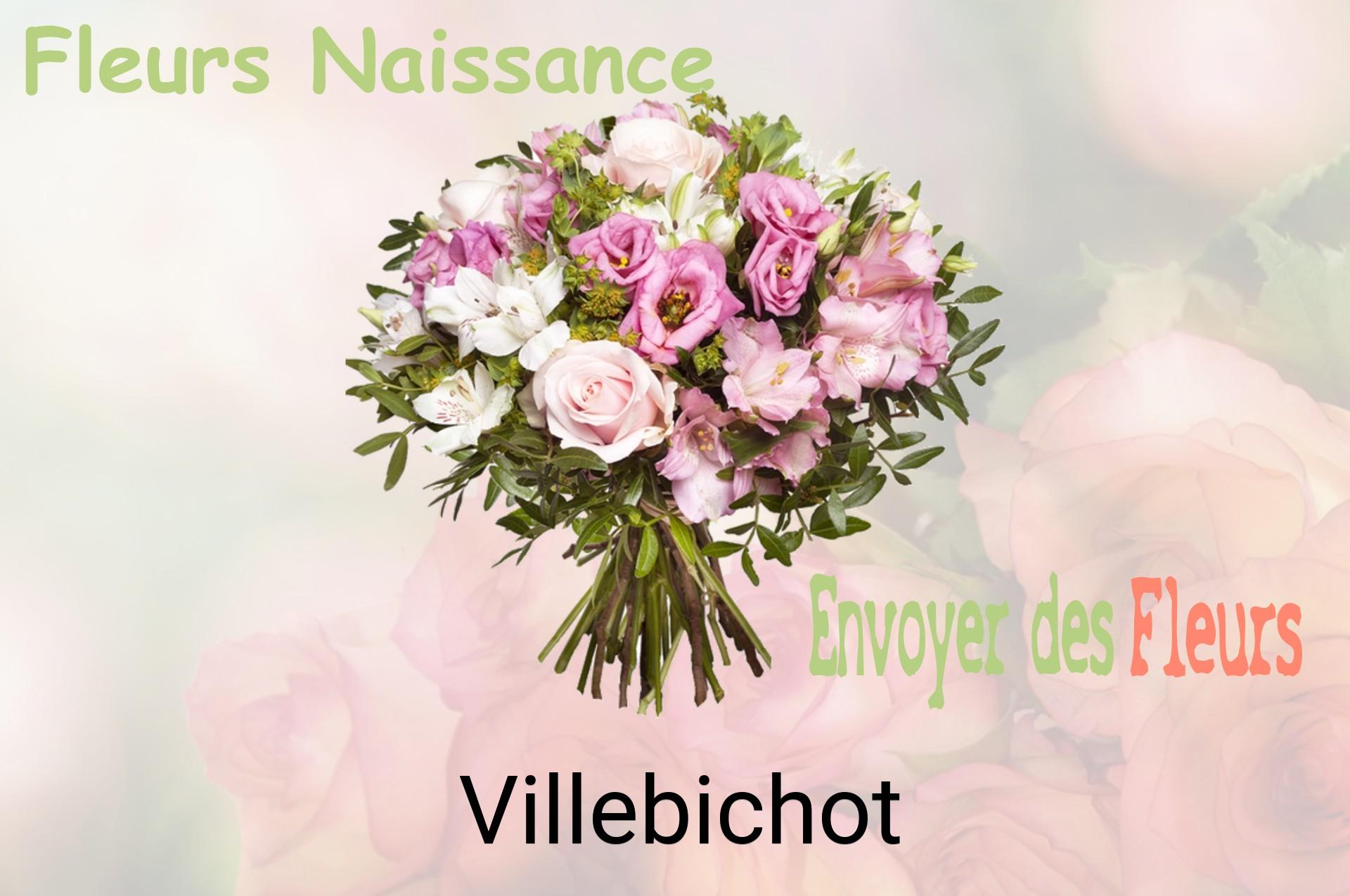 Bouquet de fleurs de naissance livré à Villebichot